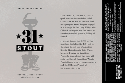 Bayou Teche Brewing – 31 Stout