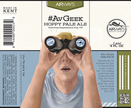 Airways Brewing Celebrates Airline Obsession With #AvGeek Hoppy Pale Ale