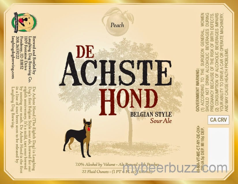 Laughing Dog – De Achste Hond Belgian Style Peach Sour Ale