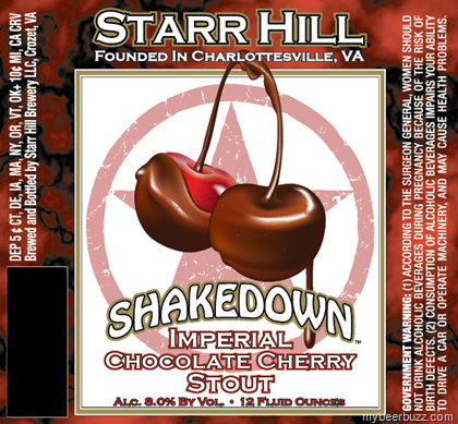 Starr Hill – Shakedown Imperial Chocolate Cherry Stout 12oz Bottles