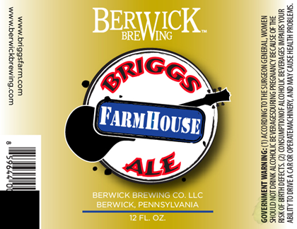 Berwick Brewing – Briggs FarmHouse Ale Bottles