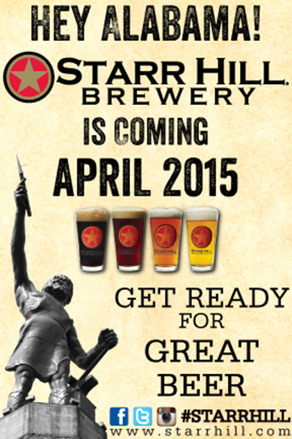 Starr Hill Expanding Distribution To Alabama In April