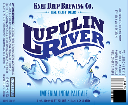 Knee Deep Brewing – Lupulin River Imperial IPA Bottles
