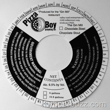 Pizza Boy – The Gin Mill Chocolate Steel Chocolate Stout
