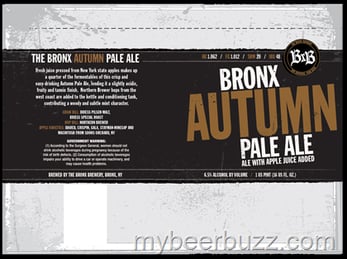 Bronx Brewery – Autumn Pale Ale Cans