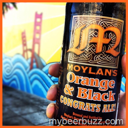 Moylan’s Orange & Black Congrats Ale Returns 3/28
