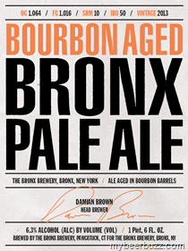 Bronx Brewery – Bourbon-Aged & Zinfandel-Aged Pale Ale