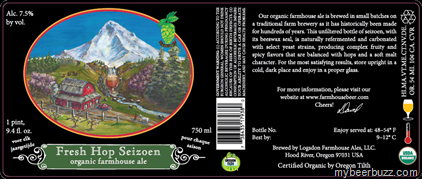 Logsdon Farmhouse Ales – Fresh Hop Seizoen