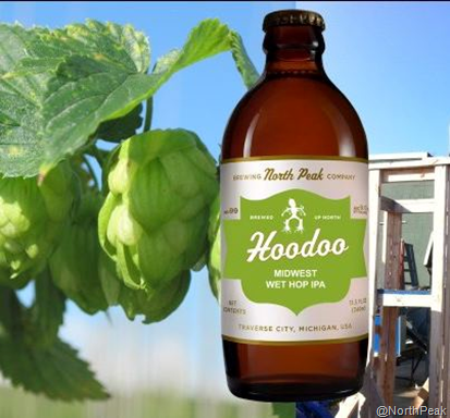 North Peak Hoodoo Midwest Wet Hop IPA – Hop Harvest & Brewing Today