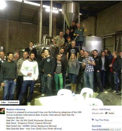Moylans Wins 9 Medals at the 2012 Australian International Beer Festival