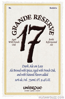 Unibroue – Grand Reserve 17 Dark Ale on Lees