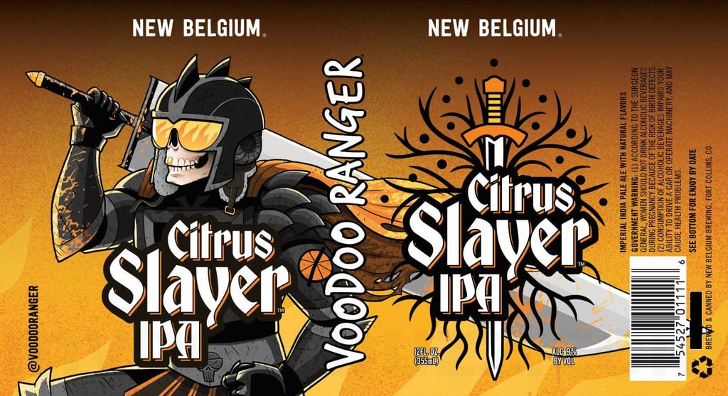 2025 New Belgium Voodoo Ranger Citrus Slayer IPA 12oz Cans