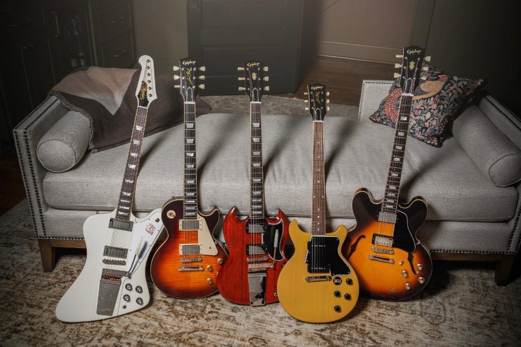 Epiphone Expands Inspired by Gibson Custom with Eight Reissues of Iconic Vintage Gibson Guitars, New and Upgraded for 2025
