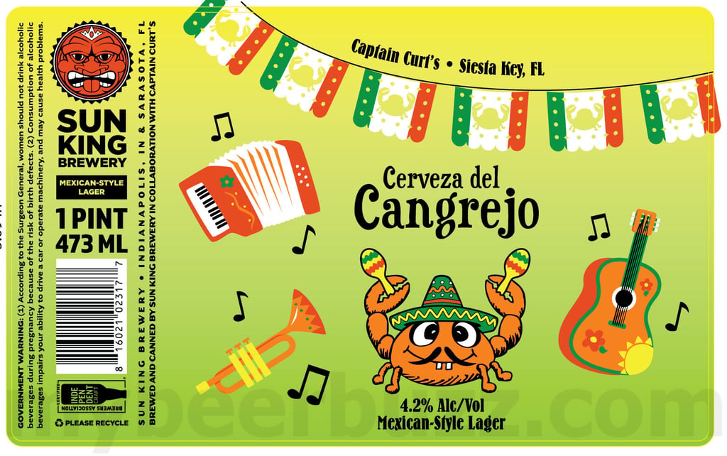 Sun King Adding Cerveza Del Cangrejo, Crabby Red, Core Strategy, Toaster Brigade, Utensils Of Doom, Waffle Iron Massacre, Juicy Jingle, Oakes Toberfest, Salted Caramel Brownie, Festa, Kanpai, Canuckle, Shuckin’ Good Beer, Lemon Shandy & Tiki Haze IPA