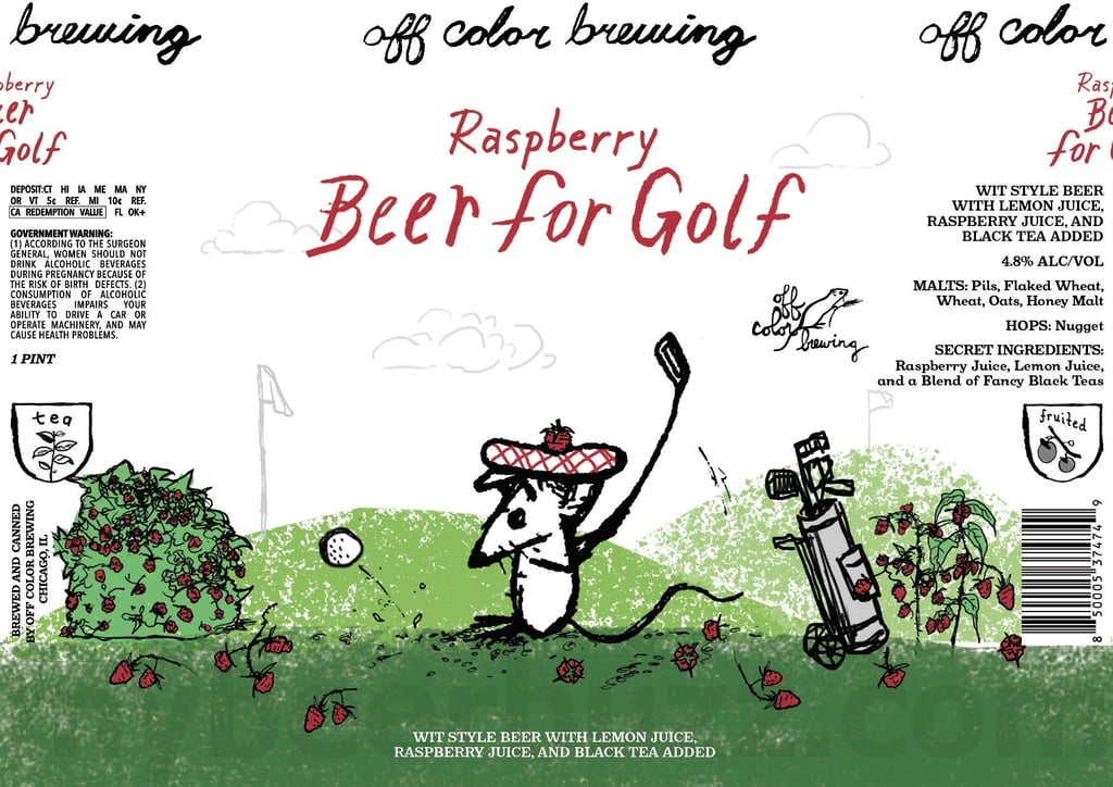 Off Color Brewing Adding Raspberry Beer For Golf, Barrel Aged Growl Royale, Yuzu Kosho, Royale With Cheese, Beer For Tote Bags, Beer For Superdawg & Beer For The Future