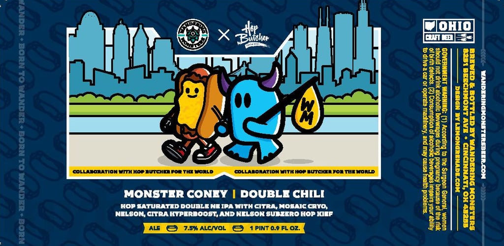 Wandering Monsters & Hop Butcher Collaborate On Monster Coney Double Chili