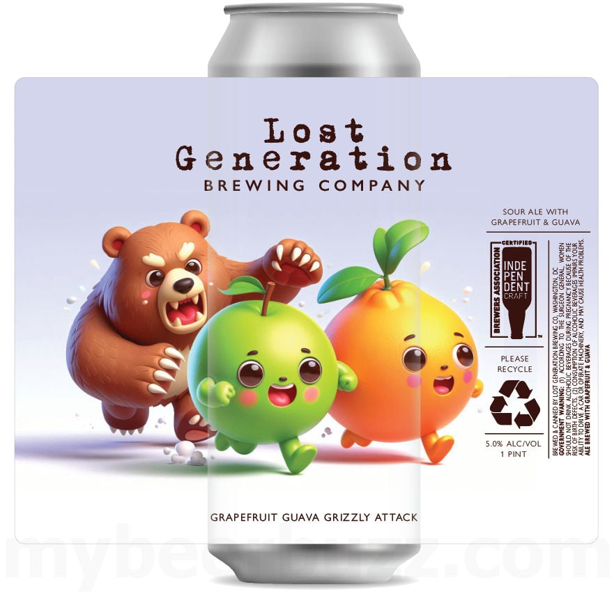 Lost Generation Brewing Adding Grapefruit Guava Grizzly Attack