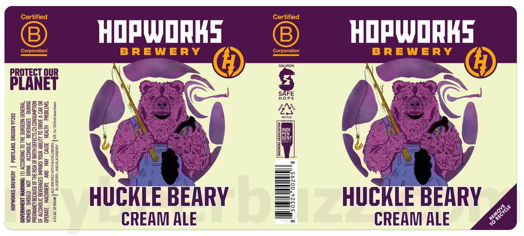 Hopworks Brewery Adding Huckle Beary Cream Ale Cans