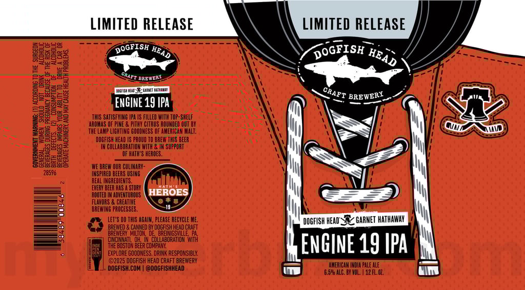 Dogfish Head Adding Engine 19 IPA Hath’s Heroes Collaboration