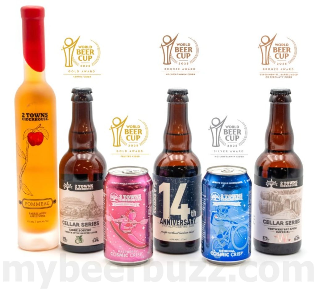 Cider’s Big Moment: 2 Towns Wins Big in World Beer Cup® Debut