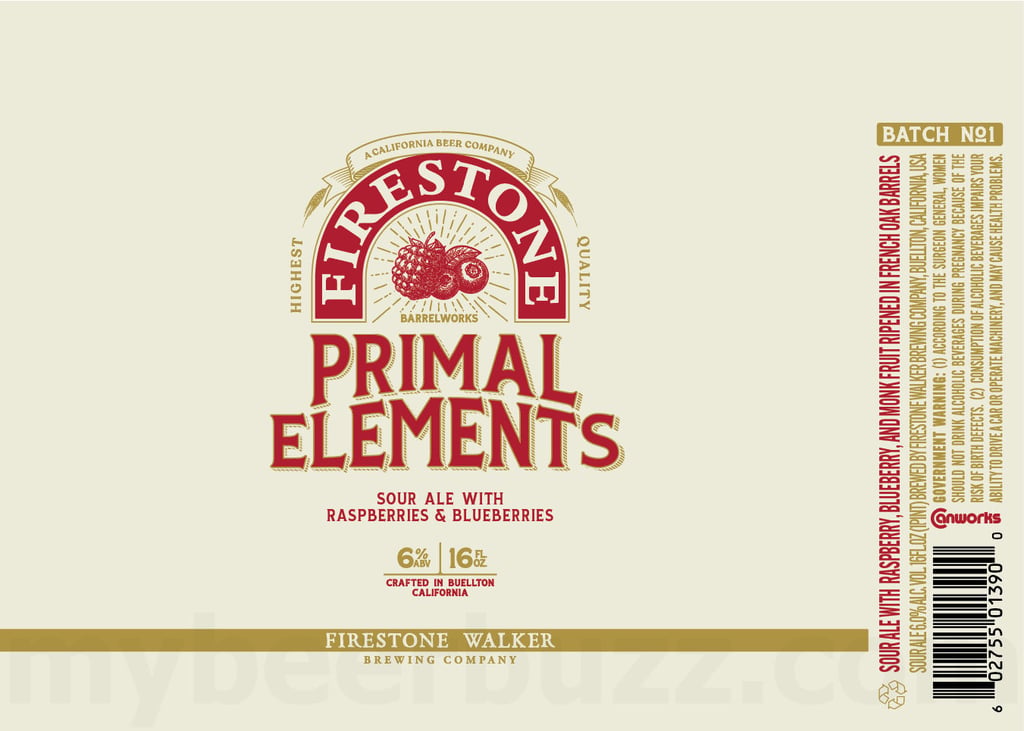 Firestone Walker Adding Primal Elements Fruited Sour Ale