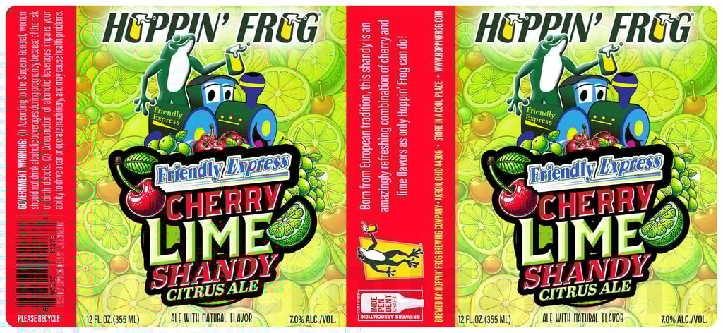 Hoppin’ Frog Adding Friendly Express Cherry Lime Shandy / Spruce Tip Pale Ale / Killer Video Tracking Error / Killer Video Cellar Dweller