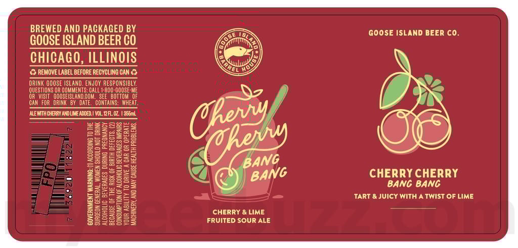 Goose Island Adding Cherry Cherry Bang Bang Sour Ale