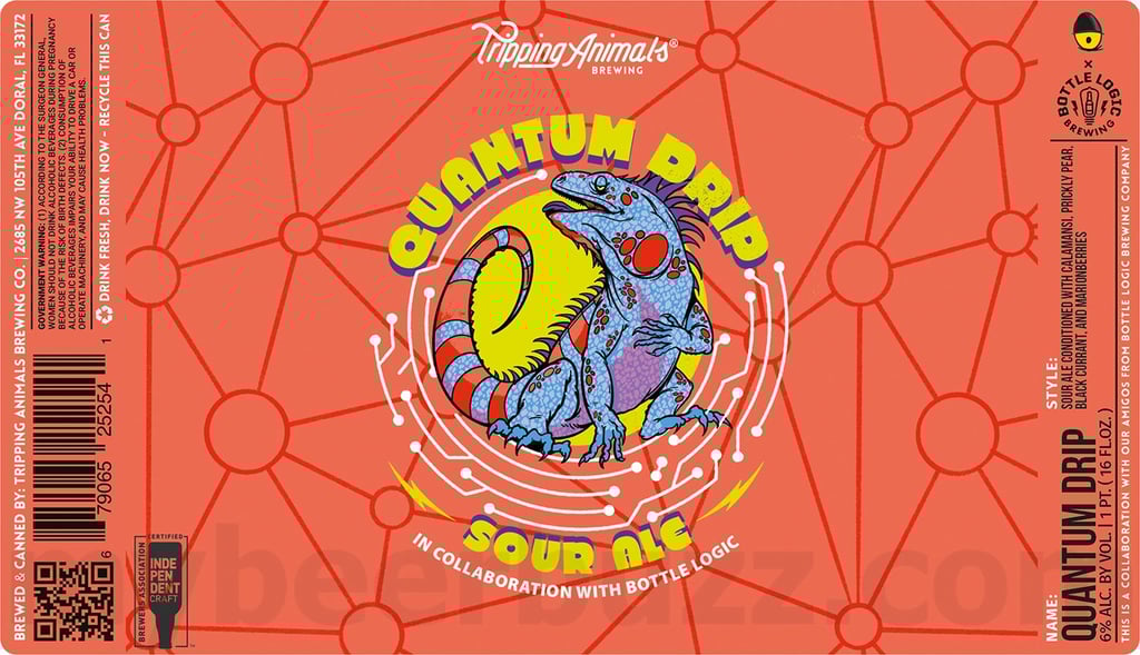 Tripping Animals Adding Quantum Drip Sour Ale Collaboration Cans