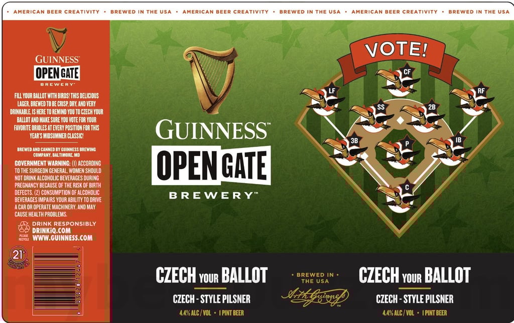 Guinness Open Gate Adding Czech Your Ballot Orioles Collaboration