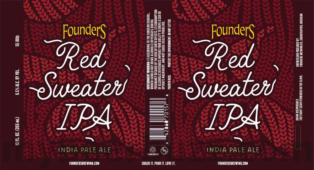 Founders Adding Red Sweater IPA Cans