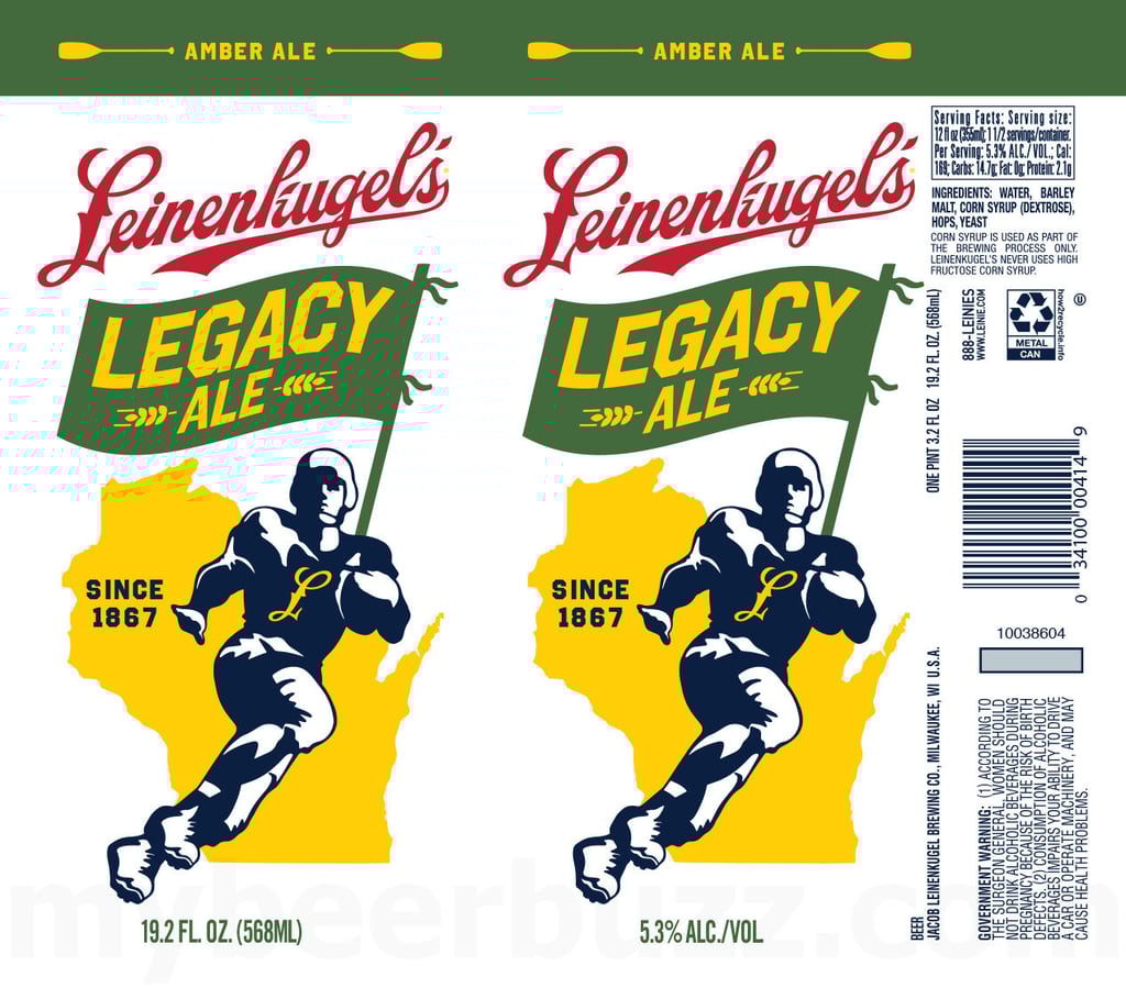 Leinenkugel’s Adding Legacy Ale 19.2oz Cans / Oktoberfest / Leinie Lodge Lime / Dark Lager / Northwoods Amber / White Mocha Stout / High Shore Shandy / Los Bravos / Viktor’s Voyage