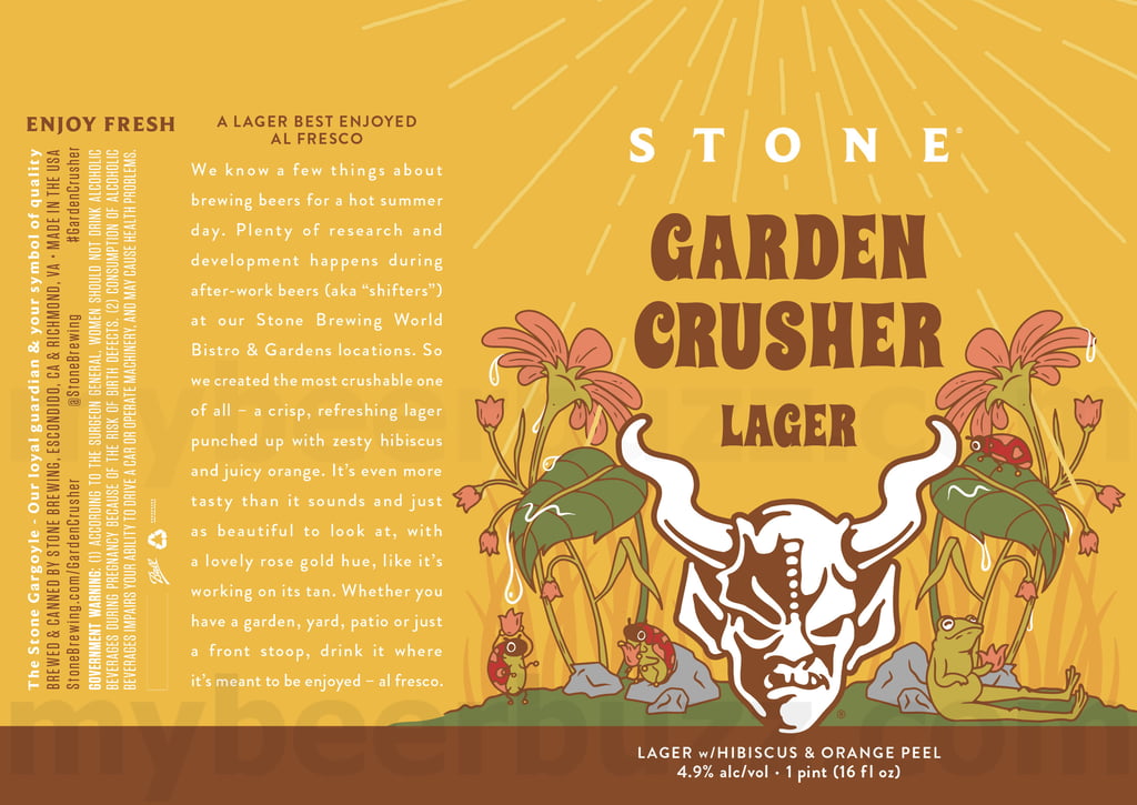 Stone Adding Garden Crusher Lager Cans