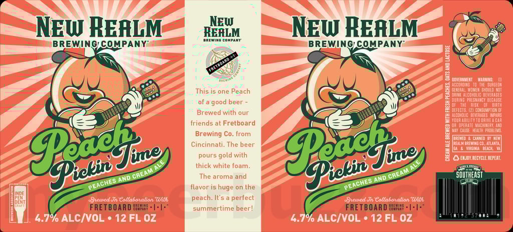 New Realm Adding Peach Pickin’ Time Peaches And Cream Ale Collaboration