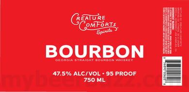 Creature Comforts Spirits Bourbon Georgia Straight Bourbon Whiskey