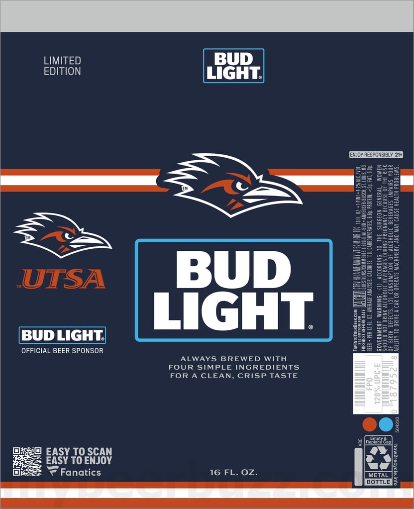 Bud Light Adding 2025 College Football Fanatics Packaging / Fanatics Team Cans