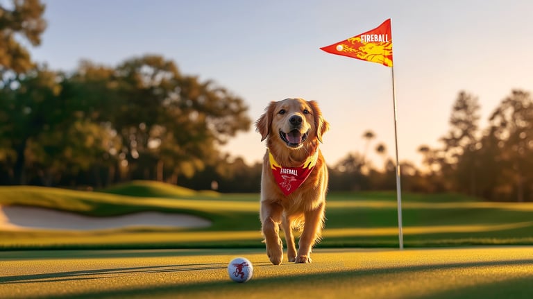 Fireball Golf & Dogs Promo.