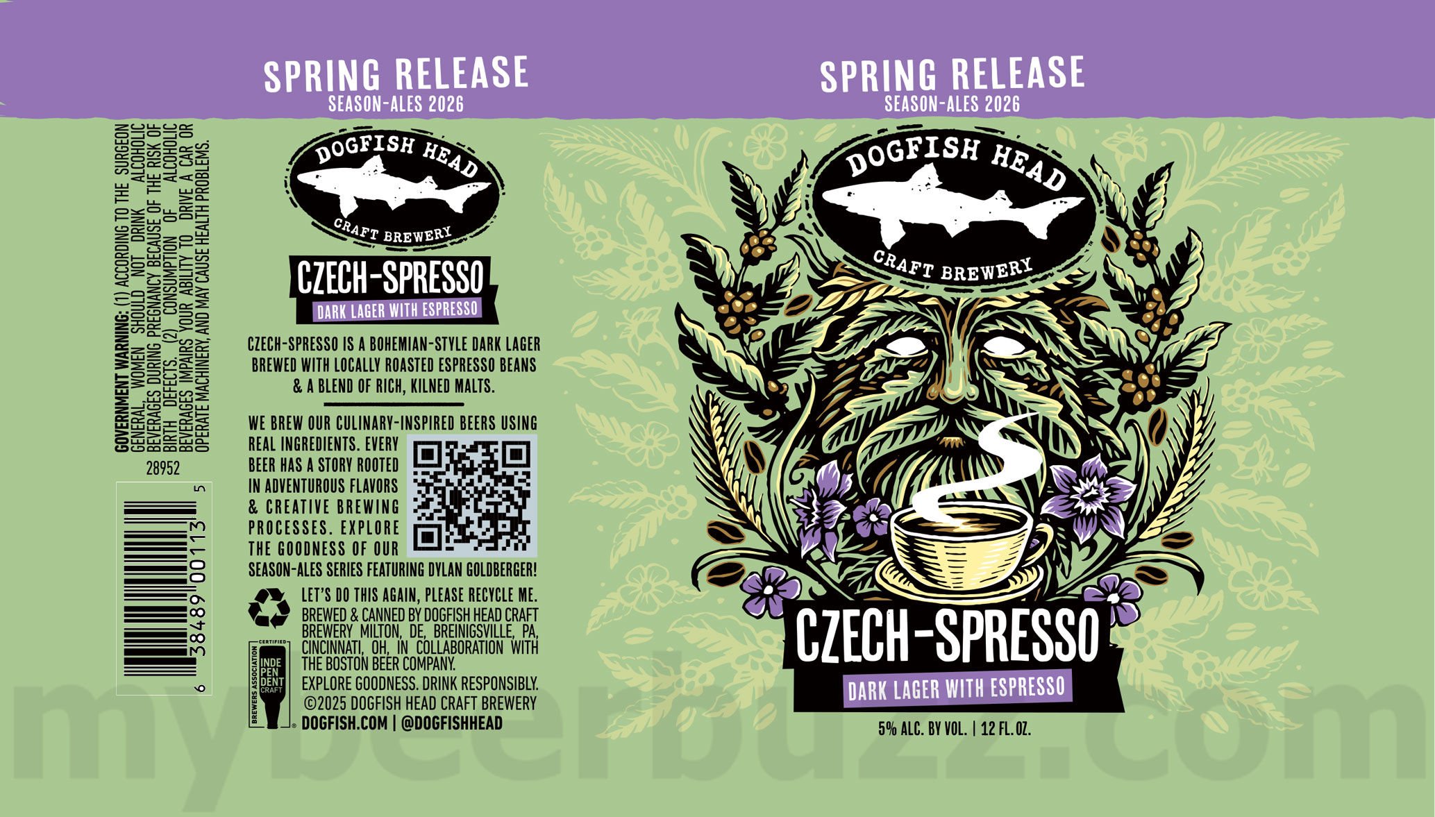 2026 Dogfish Head Czech-Spresso 12oz Cans.