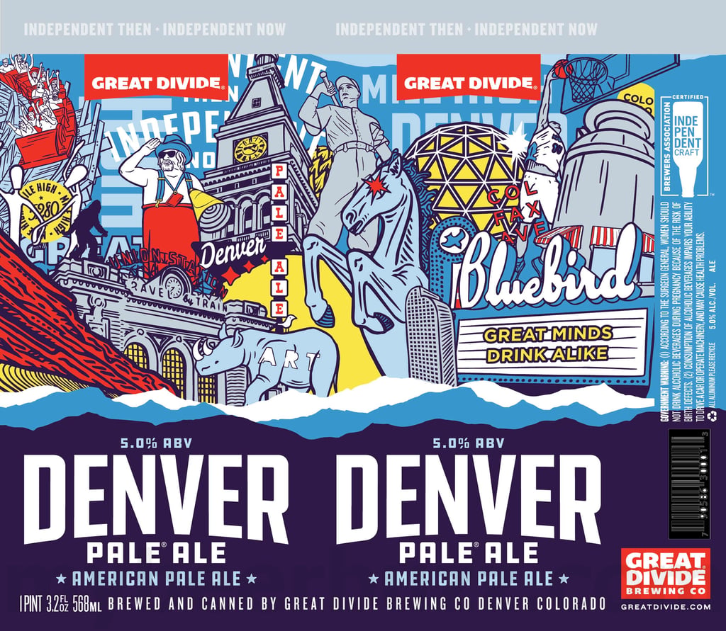 2025 Great Divide Denver Pale Ale 19.2oz Cans.