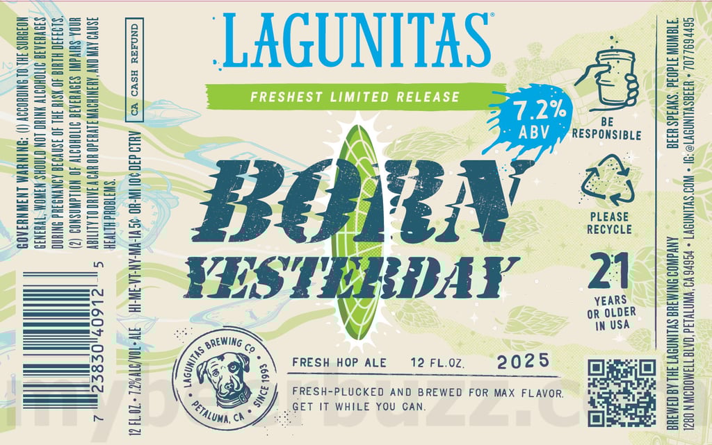 Lagunitas Born Yesterday Freshest Limited Release Returning For 2025