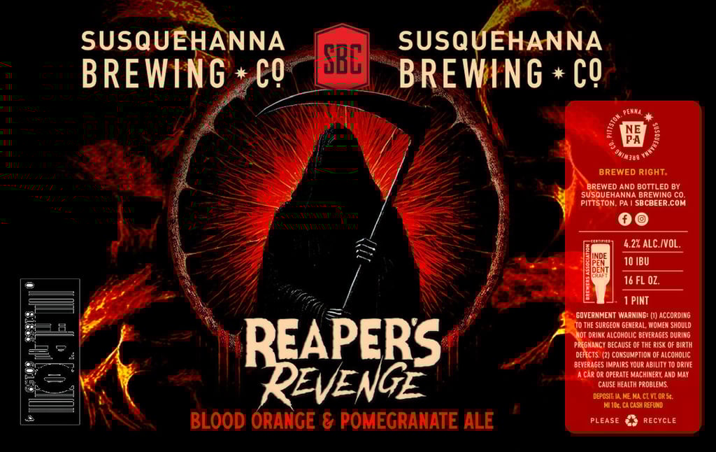 2025 Susquehanna Brewing Reaper's Revenge 16-oz Cans