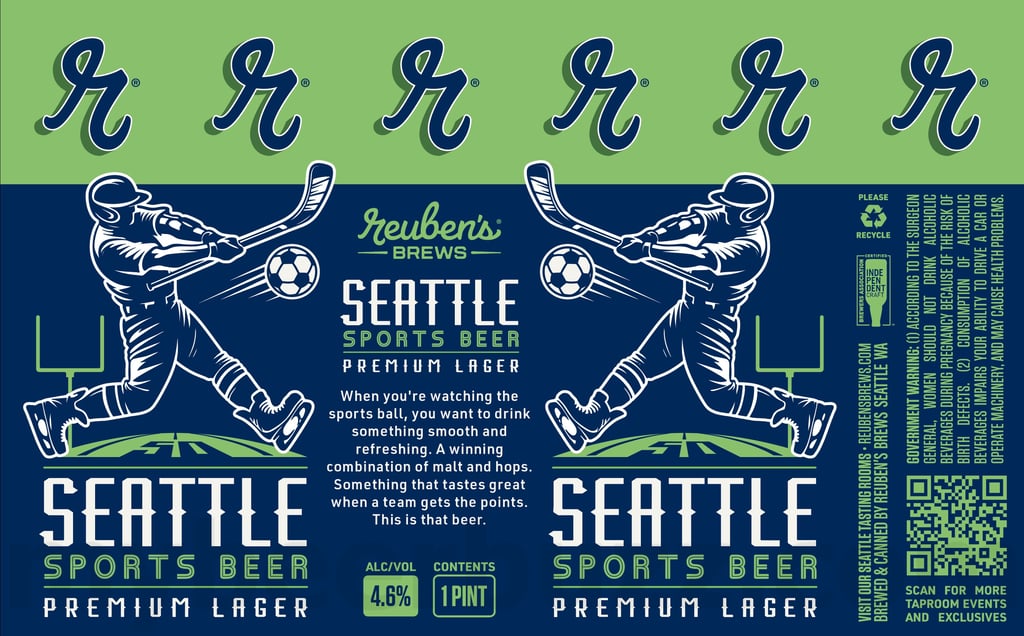 Reuben’s Brews Adding Seattle Sports Beer Premium Lager, Pacific Pils & Trail Magic