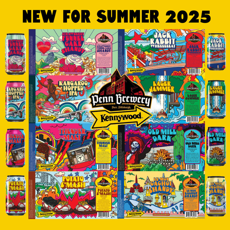 2025 Penn Brewery Kennywood Collaboration Cans