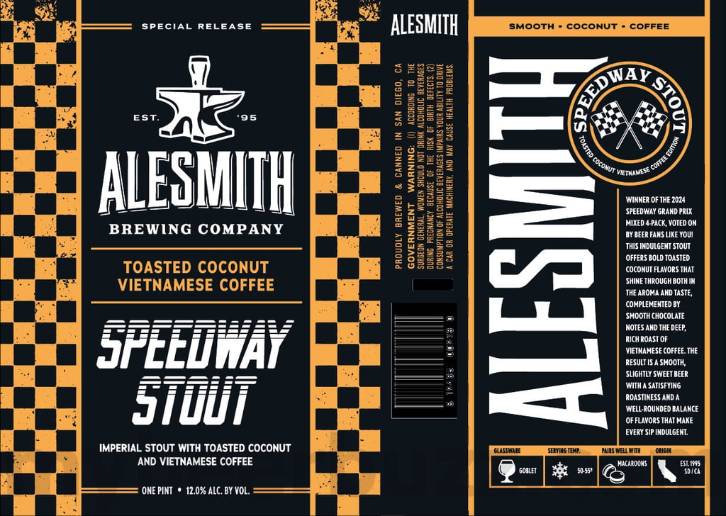 AleSmith Adding Toasted Coconut Vietnamese Coffee Speedway Stout
