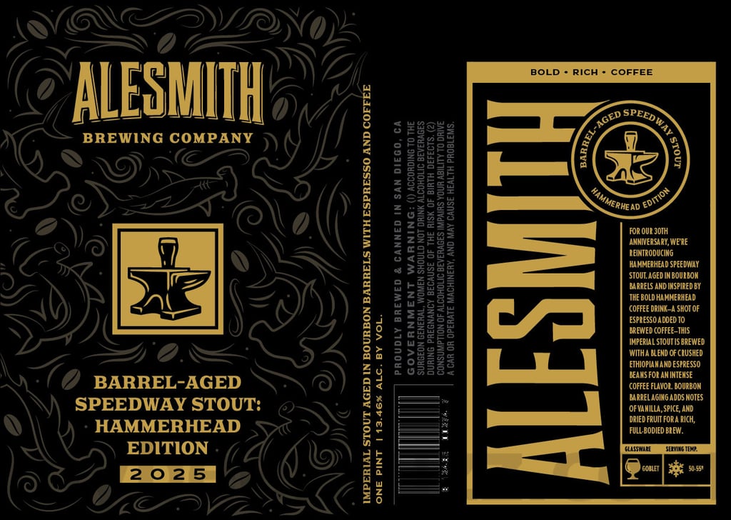 AleSmith Adding Barrel-Aged Speedway Stout: Hammerhead Edition 2025