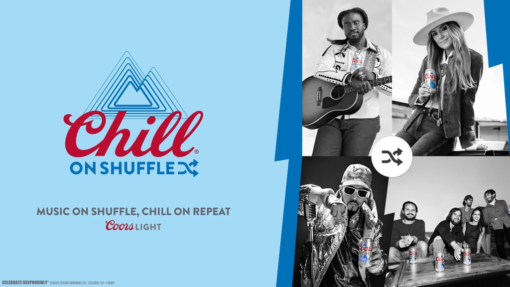 Coors Light® Announces New “Chill on Shuffle” Music Platform Headlined by Music Artists Lainey Wilson, Shaboozey, Yandel and Mt. Joy