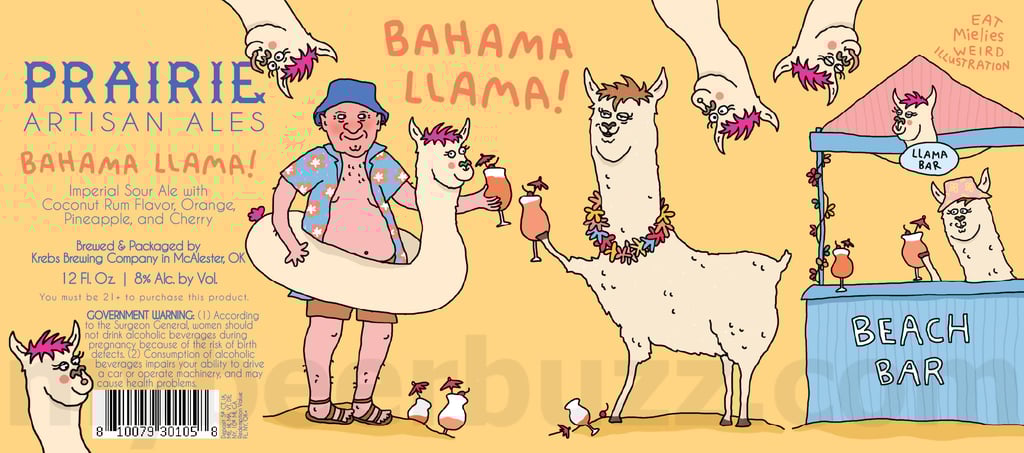Prairie Artisan Ales Adding Bahama Llama! Imperial Sour Ale