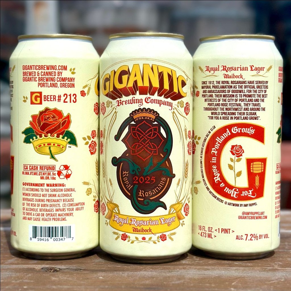 Gigantic Rose Festival Season Kicks Off with Gigantic Royal Rosarian Lager
