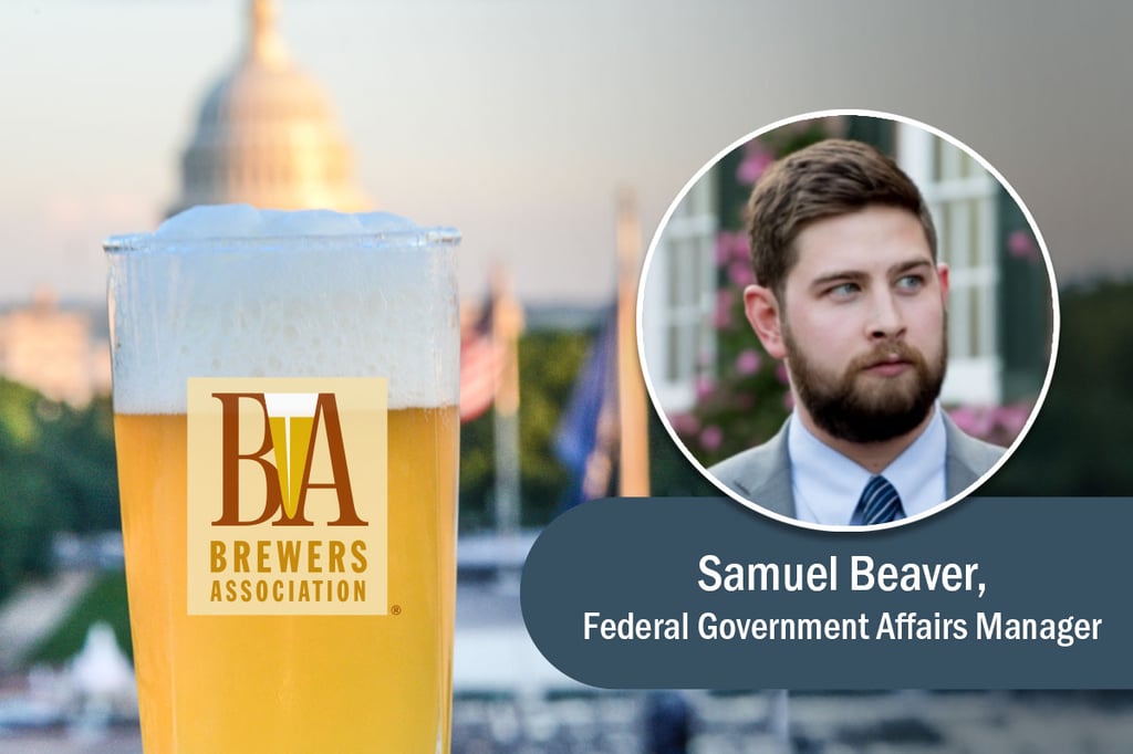 Brewers Association Welcomes Samuel Beaver as Federal Government Affairs Manager