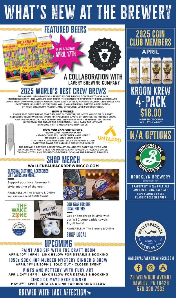 Latest News & Brews From Wallenpaupack Brewing
