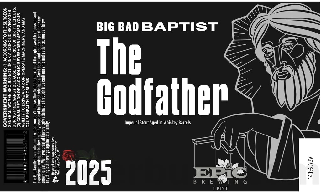 Epic Brewing Big Bad Baptist The Godfather & Baptist Solstice